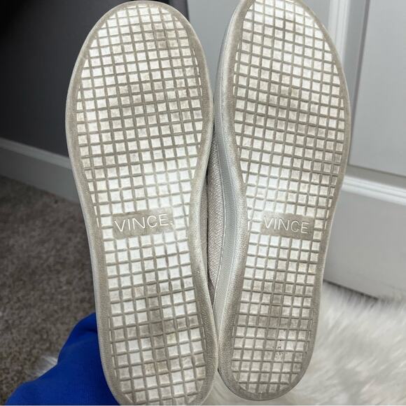 Vince Verrell Light Gray Fabric Slip On Sneakers Size 8.5 - Picture 7 of 8